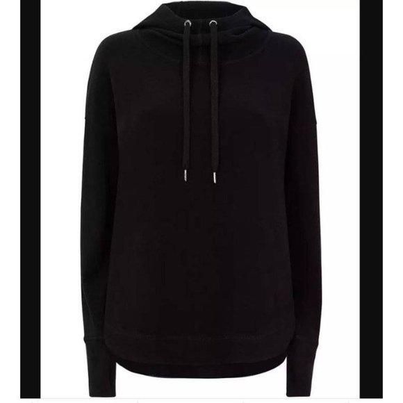 SWEATY BETTY Escape Luxe Hoodie Sweatshirt Small Black NEW - Picture 8 of 11